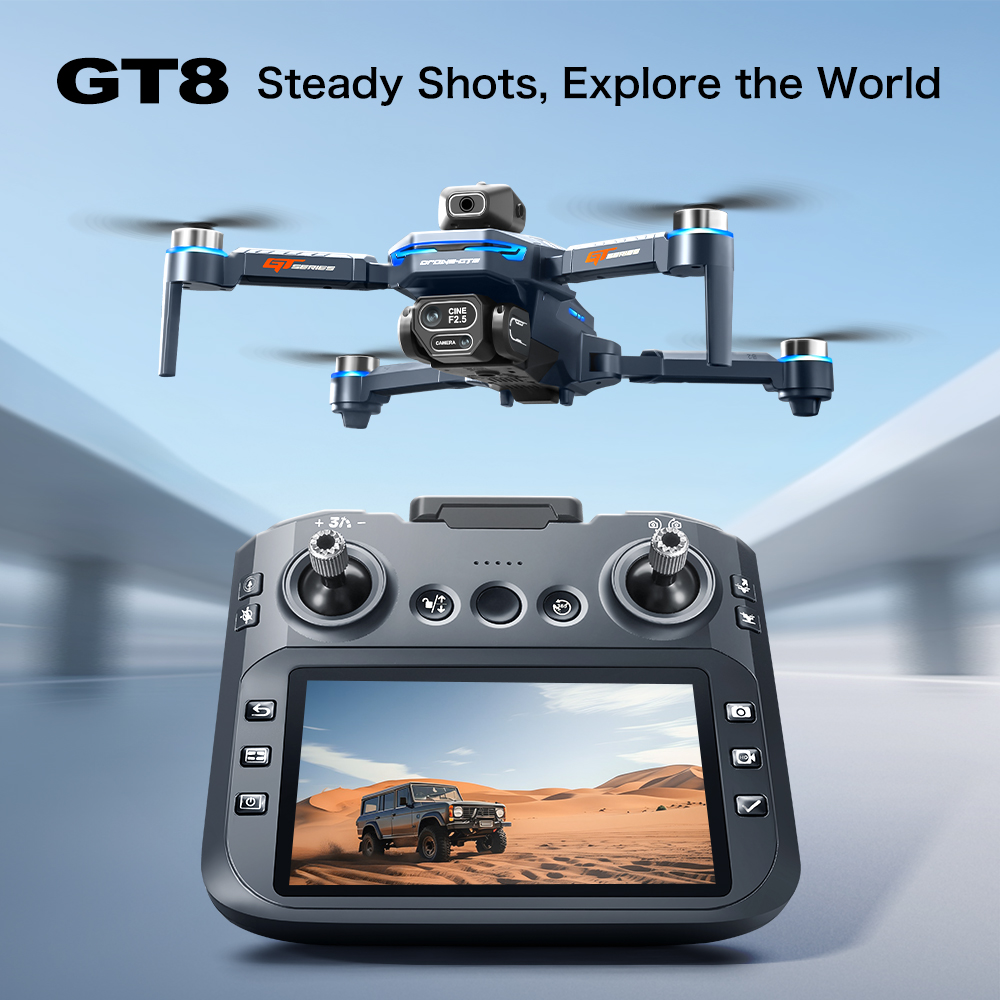 GT8 Max Foldable Drone 8K HD P - Drone Kit With Camera recension och pris